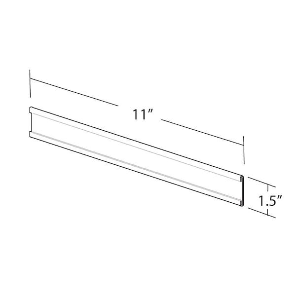 11"W x 1.5"H Adhesive-Back Nameplate, PK10